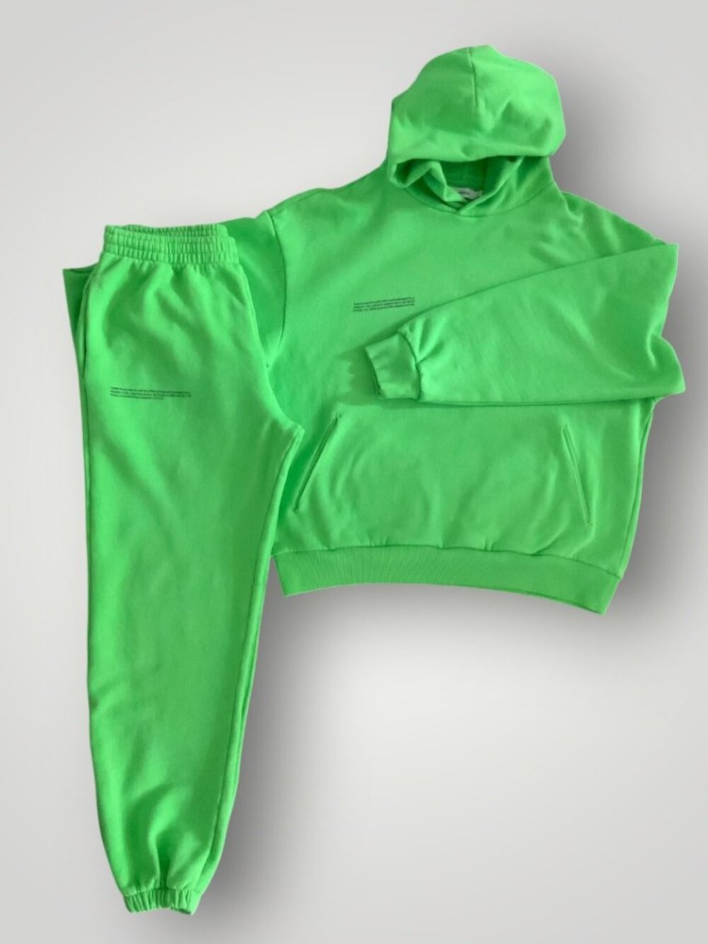 Pangaia Green Sweatpants & Hoodie Set size XS